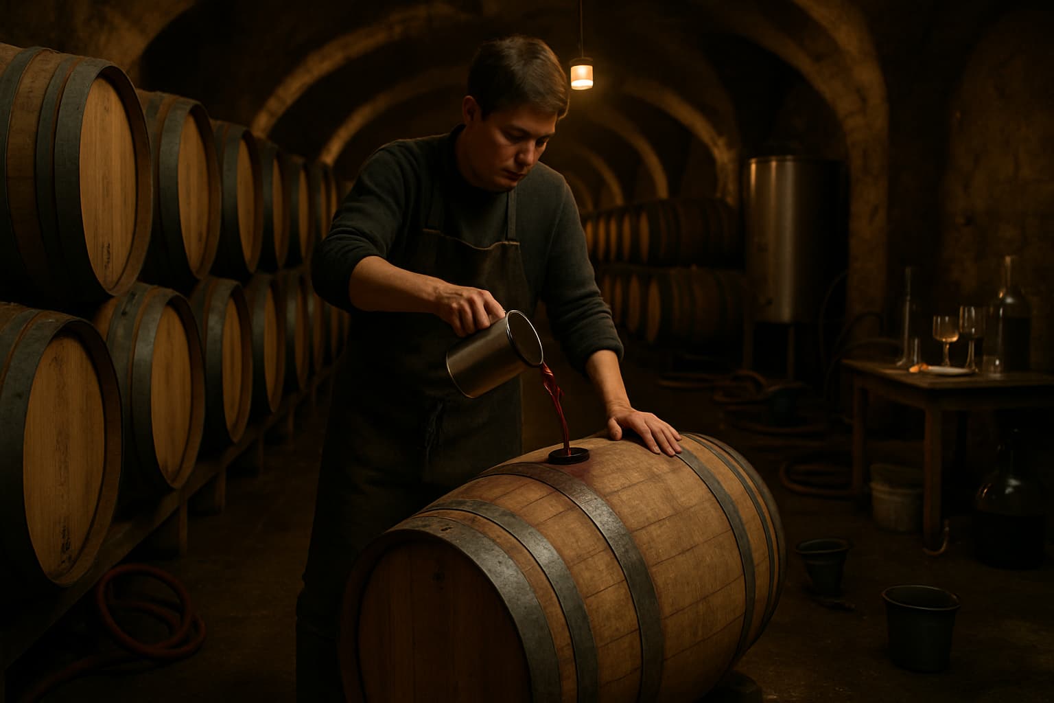 Topping Up (Wine Cellar Practice)